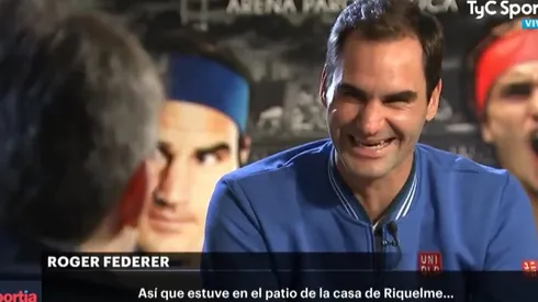 Federer: "Estuve en el patio de la casa de Riquelme"