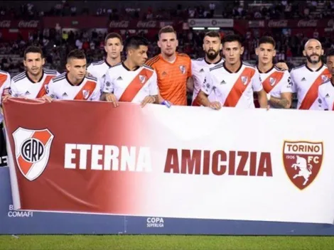 Amigos internacionales: el Torino le agradeció a River por la camiseta bordó