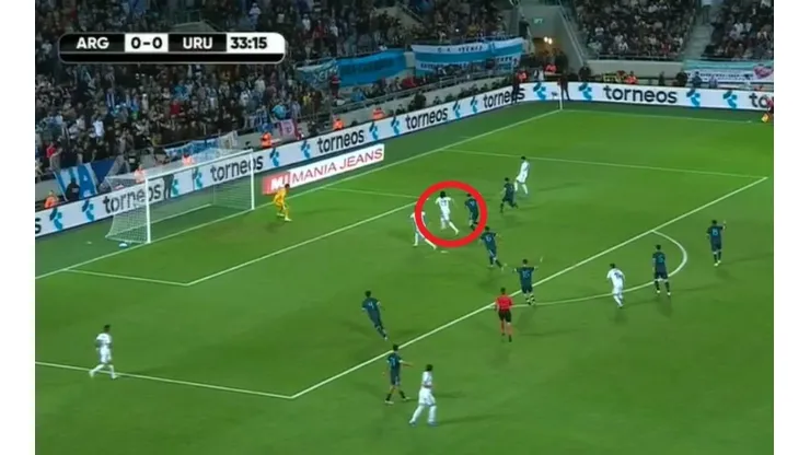 El gol de Edinson Cavani.