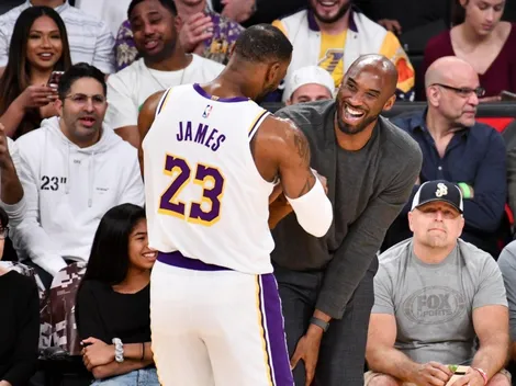 La foto épica: Kobe Bryant y LeBron James emocionaron al mundo de los Lakers