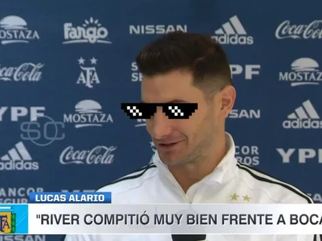 Alario le contestó a Riquelme: "River compitió y muy bien frente a Boca"