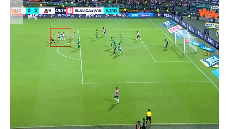 Así fue el gol de Víctor Cantillo contra Nacional.