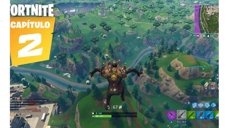 Descubren una nueva manera de caer de cualquier altura sin hacerse daño en Fortnite