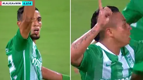 Nicolás Muñoz y Vladimir Hernández con sus goles para Atlético Nacional.