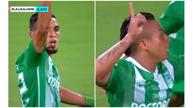 Nicolás Muñoz y Vladimir Hernández con sus goles para Atlético Nacional.