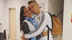 La esposa de Ocampos le mandó fuerzas a Lucas tras su lesión
