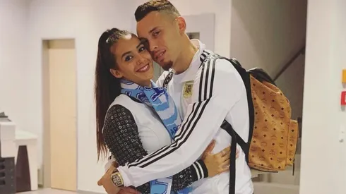 La esposa de Ocampos le mandó fuerzas a Lucas tras su lesión