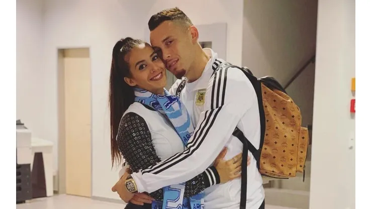 La esposa de Ocampos le mandó fuerzas a Lucas tras su lesión