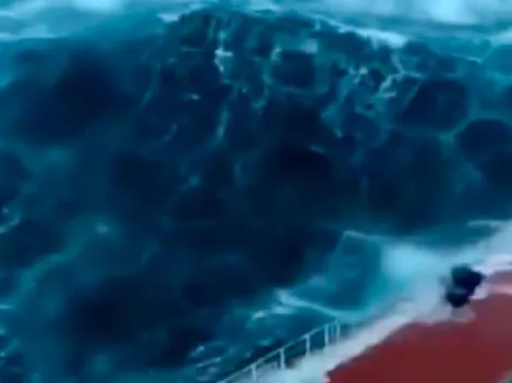 Video viral: así se ve una tormenta desde un barco cuando el mar se pone diabólico