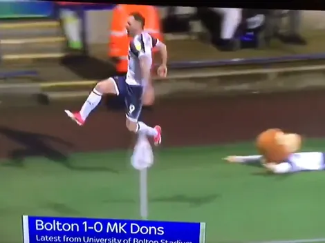 El Bolton hizo un gol en el 90, pero todos se quedaron pensando en la mascota del club