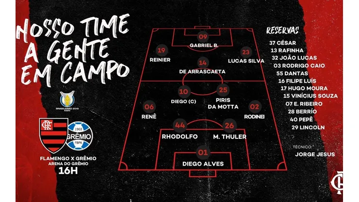 El equipo que puso el DT de Flamengo en el último partido antes de enfrentar a River