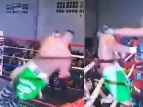 Besito a la lona: terrible castigo a Migliore, que terminó tirando la toalla