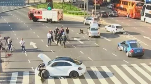 La zona del impacto. (Foto: TN)