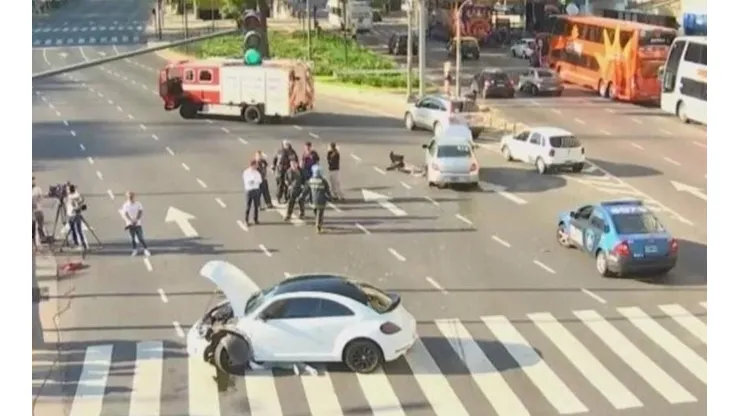 La zona del impacto. (Foto: TN)