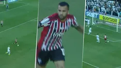 Dani Alves corrió 70 metros y terminó el gol en el área chica