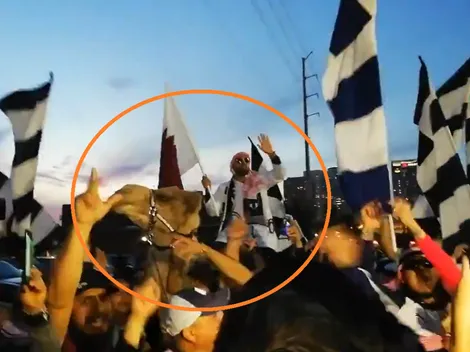 El inédito recibimiento de Rayados con un camello de por medio en Houston