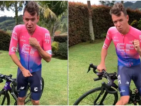 El video que alegra a todo Colombia: Rigoberto Urán volvió a montar la cicla