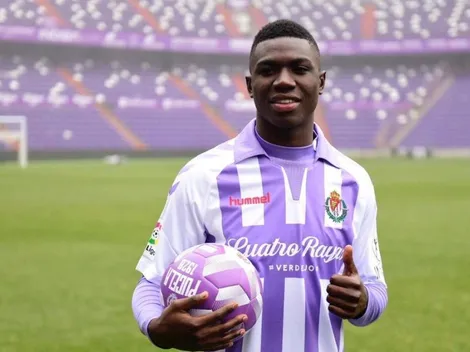 Severa lesión para el ecuatoriano Stiven Plaza en Valladolid