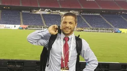 Pedro García acompaña a la Selección de reportero.