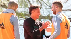 Dos ídolos del club.