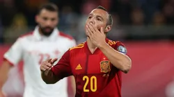 El festejo de Santi Cazorla.