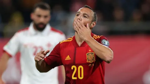 El festejo de Santi Cazorla.