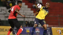 Enner Valencia en el partido ante Trinidad y Tobago.