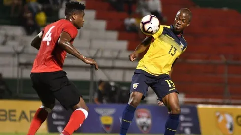 Enner Valencia en el partido ante Trinidad y Tobago.