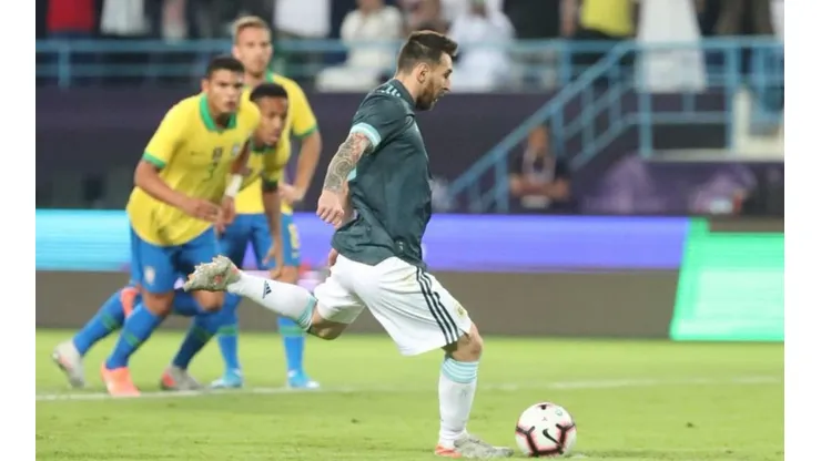 Lionel Messi marcó el único gol del partido.