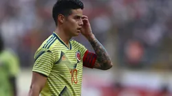 James Rodríguez se lesionó una rodilla y no jugará contra Perú