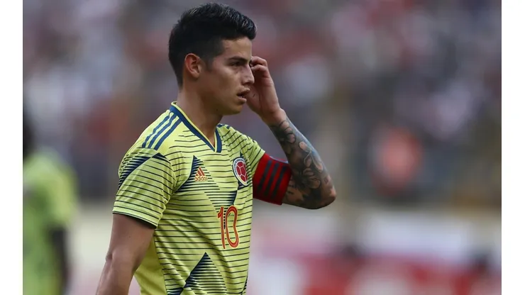James Rodríguez se lesionó una rodilla y no jugará contra Perú