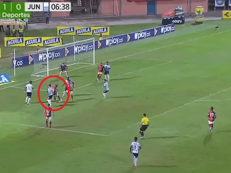 Que alguien lo pare: Carmelo sacó a bailar a toda la defensa del Junior