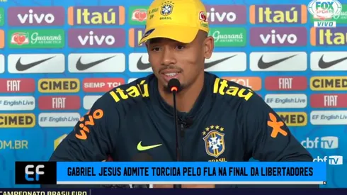 Gabriel Jesus: "Me voy a poner muy feliz si Flamengo gana la Libertadores"