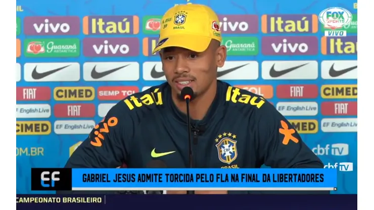 Gabriel Jesus: "Me voy a poner muy feliz si Flamengo gana la Libertadores"