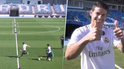James Rodríguez demostró cómo se hace el reto de puntería: "Estoy caliente"