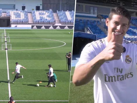 James Rodríguez demostró cómo se hace el reto de puntería: "Estoy caliente"