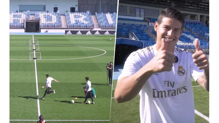 James Rodríguez demostró cómo se hace el reto de puntería: "Estoy caliente"