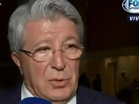 El Presidente de Atlético Madrid lamentó haber dejado ir a Raúl Jiménez