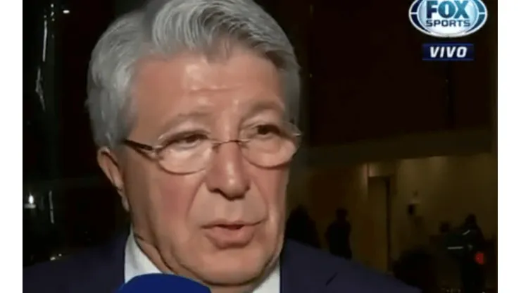 El Presidente de Atlético Madrid lamentó haber dejado ir a Raúl Jiménez