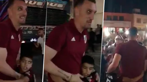 Video: este nene vio a Armani e hizo lo que haría cualquier hincha de River