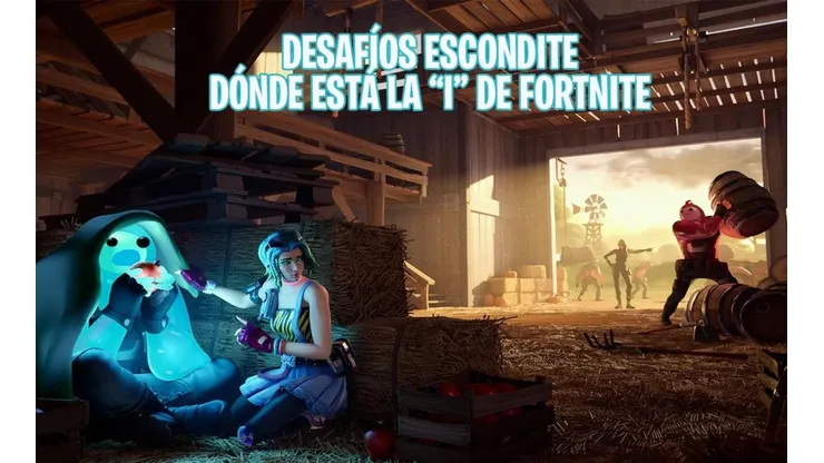 Desafíos Escondite: donde está la "I" de Fortnite