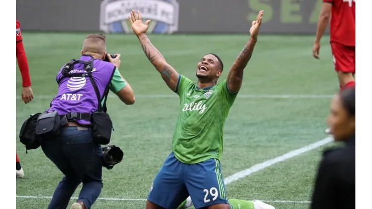 Román Torres, defensor panameño del equipo Seattle Sounders, de la MLS.