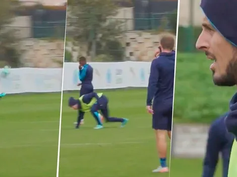 Otro día en la oficina: Benedetto clavó un golazo en pleno entrenamiento