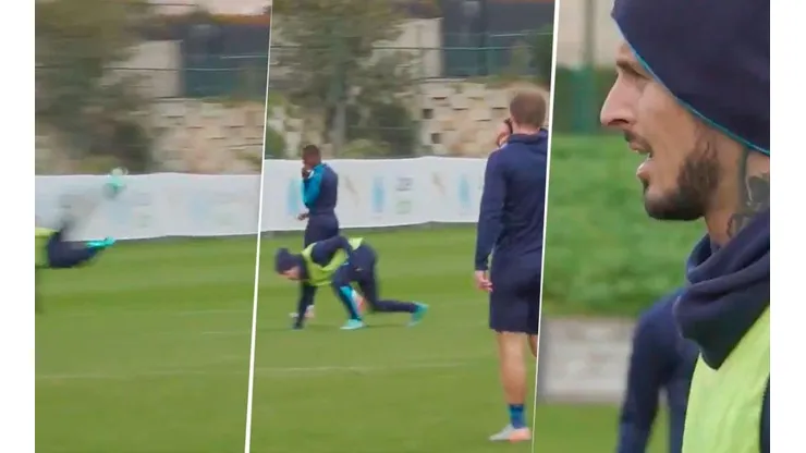 Otro día en la oficina: Benedetto clavó un golazo en pleno entrenamiento