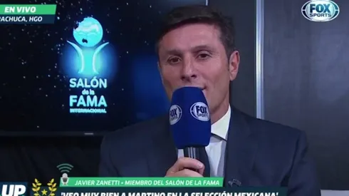 Zanetti habló muy bien del Tri.