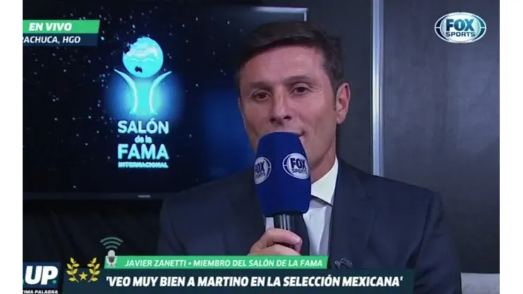 Zanetti habló muy bien del Tri.