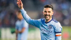 David Villa en New York City.