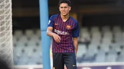 Kike Saverio con la camiseta de Barcelona.