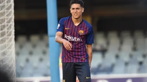 Kike Saverio con la camiseta de Barcelona.