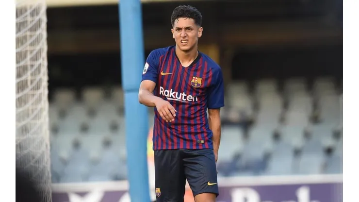 Kike Saverio con la camiseta de Barcelona.